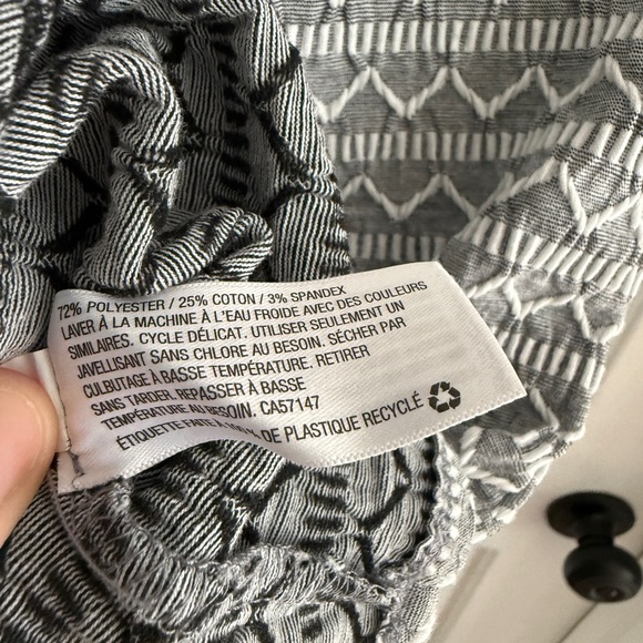 Xhilaration Black and White Geometric Mini Dress - Picture 6 of 6